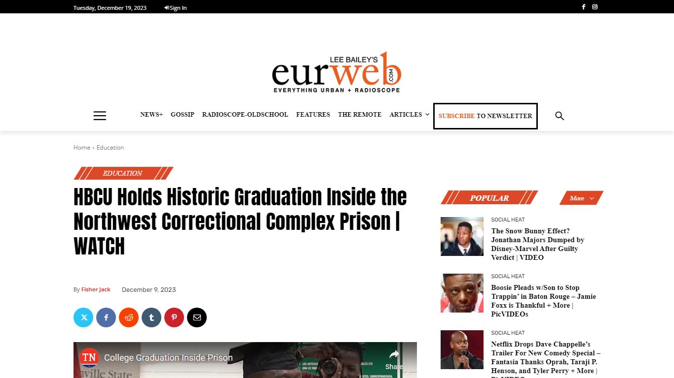 HBCU Holds Historic Graduation Inside the NWCX Prison - EURweb